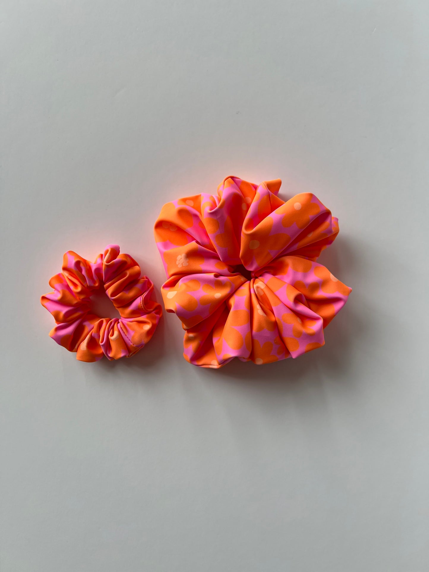 Floral Pink Orange Lycra