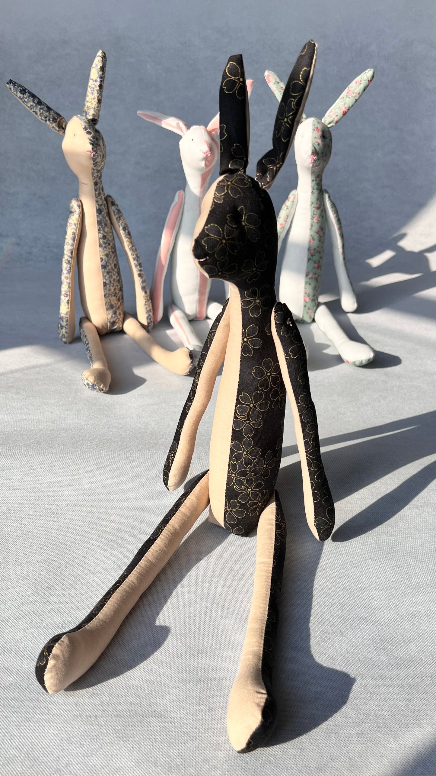 Jack Rabbit Design - Sand Beige and Floral Black and Gold