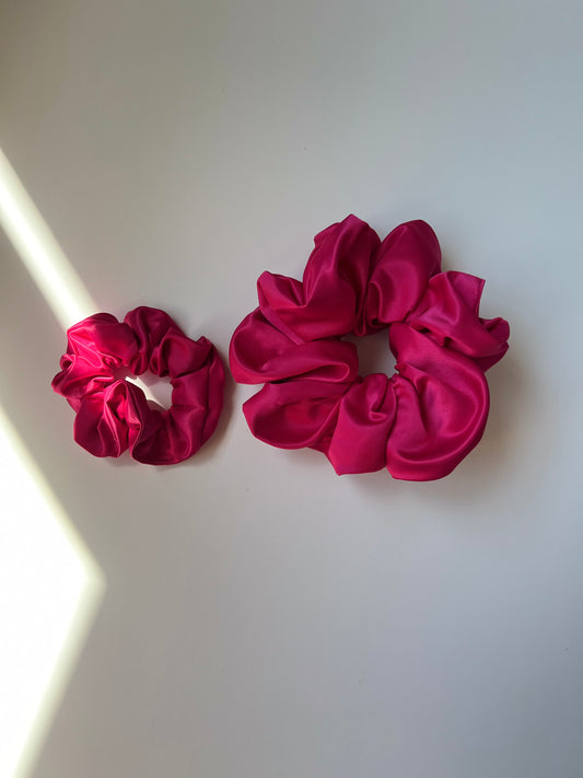 Cerise Pink Satin